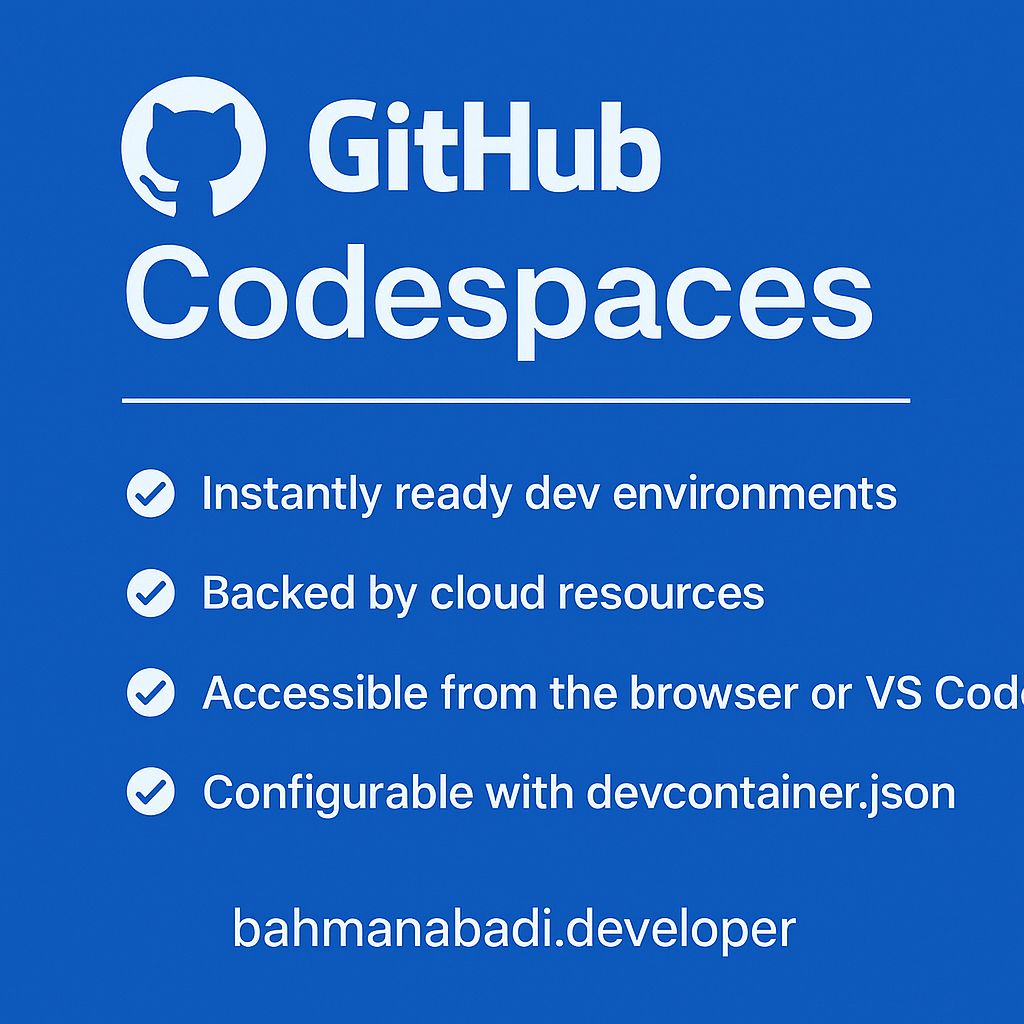 معرفی GitHub Codespaces: انقلابی در توسعه نرم‌افزار مبتنی بر ابر