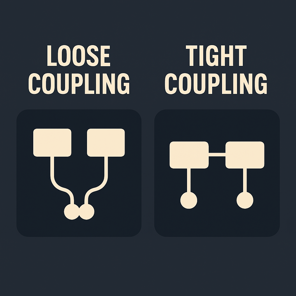 loose coupling vs tight coupling